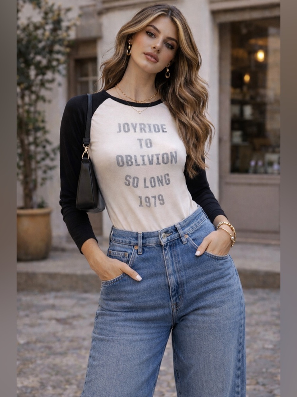 OUT FROM UNDER Joyride to Oblivion Graphic Bodysuit Size M